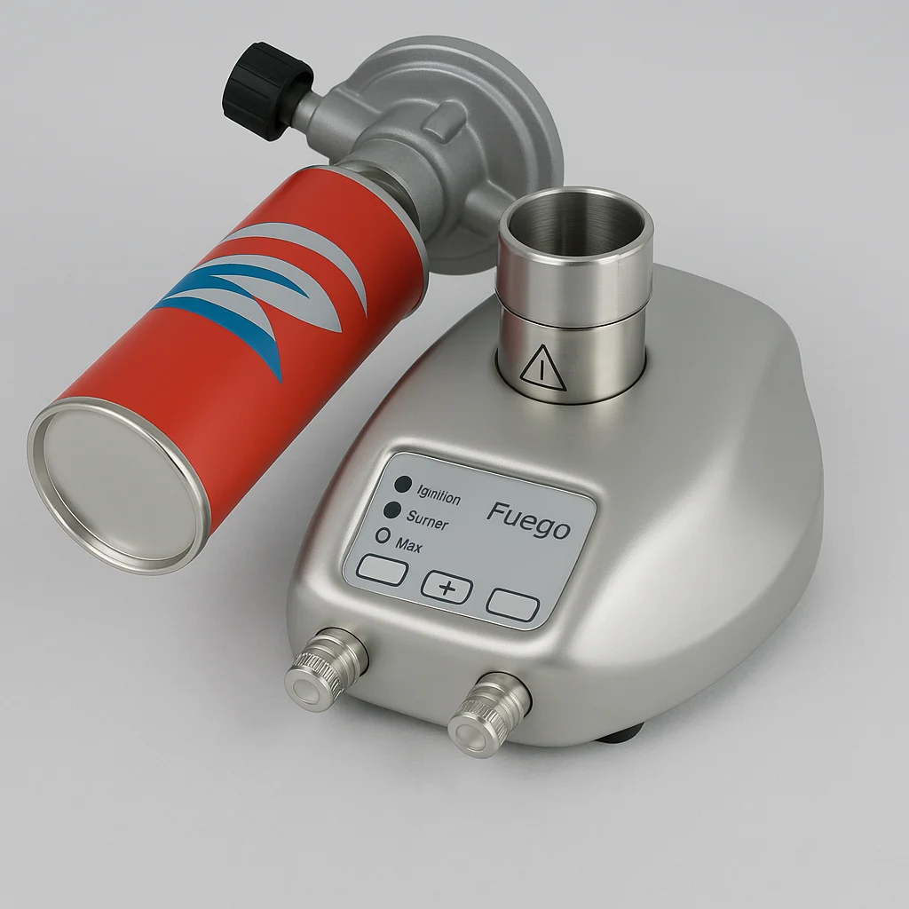 Bico com cartucho de gás