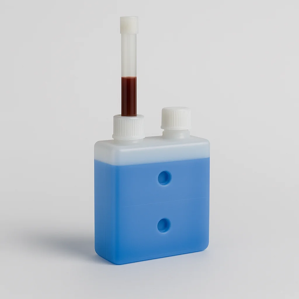 Biocontentor para transporte de amostras