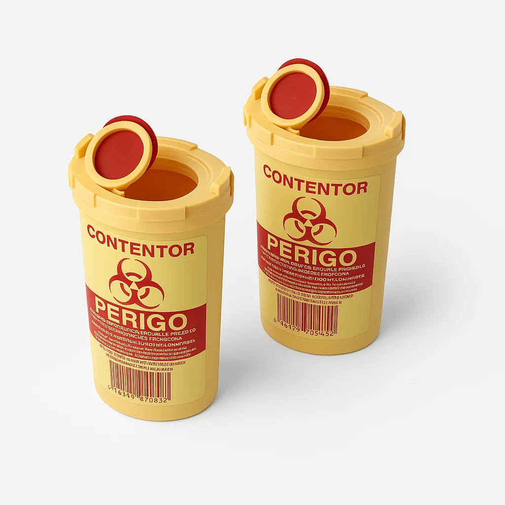 Contentor 0,3 litros para recolha de agulhas contaminadas