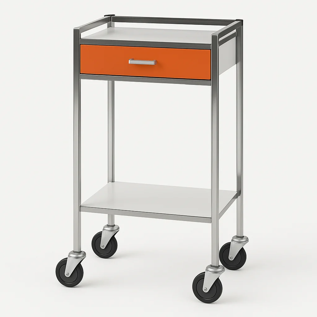 Mesas auxiliar de uso hospitalar